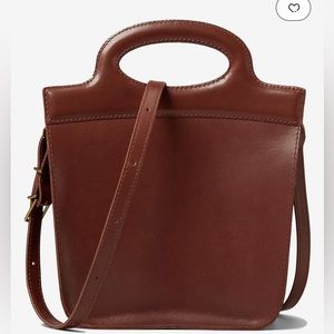 Madewell toggle crossbody bag in brown